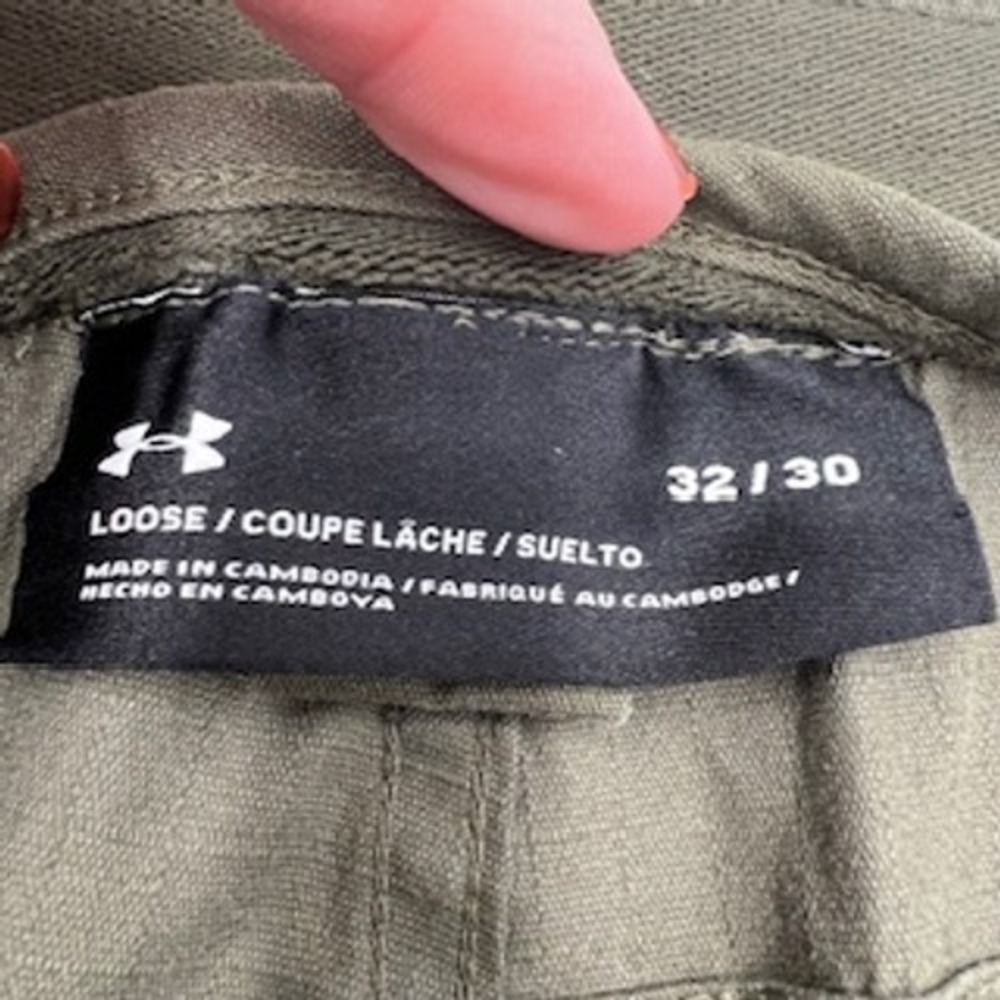 Under Armour Mens Loose Fit Performance Pants Olive Green 1316928 32x30 - Picture 3 of 15